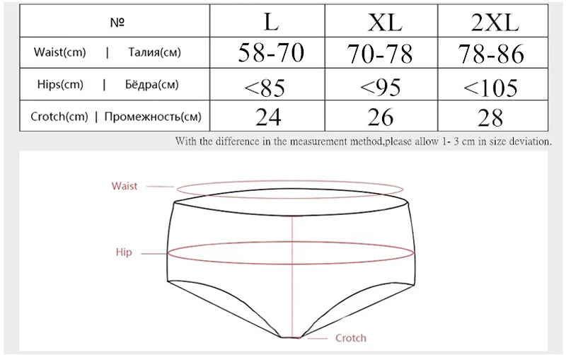 3 Pieces/Set Bamboo Fiber Women Underwear Big Size Comfort Breathable Antibacterial Panties Female Briefs