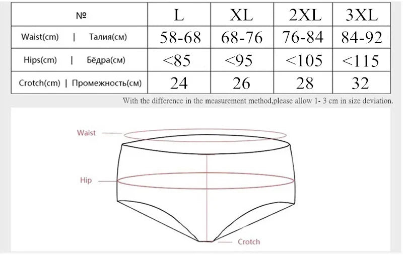 3 Pieces/Set Bamboo Fiber Women Panties Big Size Comfort Breathable Antibacterial Underwear Female Briefs