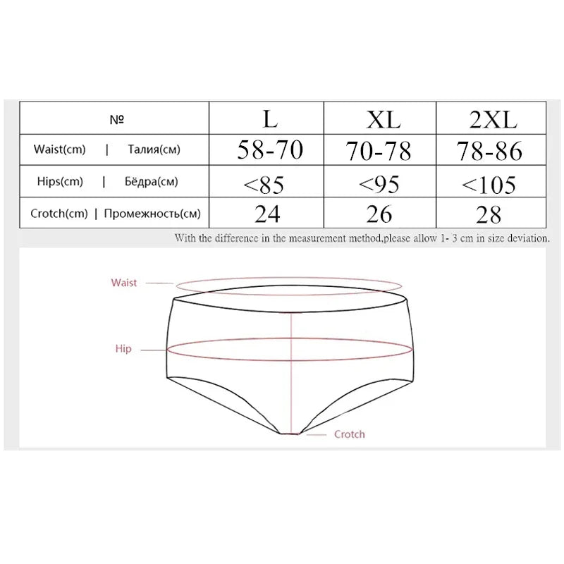 3 Pieces/Set Bamboo Fiber Women Underwear Big Size Comfort Breathable Antibacterial Panties Female Briefs